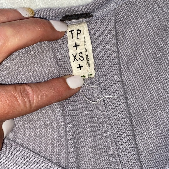 Free people cotton blend knit pullover lightweight sweater - Picture 3 of 6